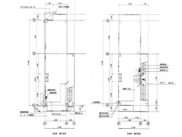 居酒屋の居抜き物件の平面図