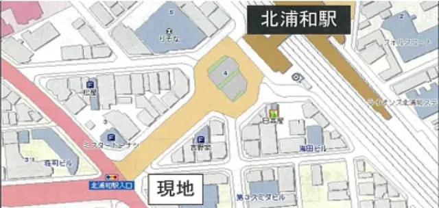 北浦和のスナック・パブ居抜きの地図