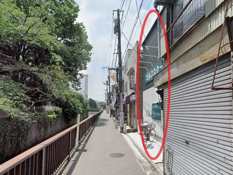 中井の事務所仕様物件の外観