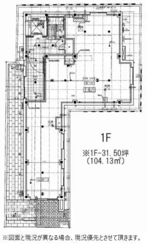 浦和の居抜き店舗の平面図