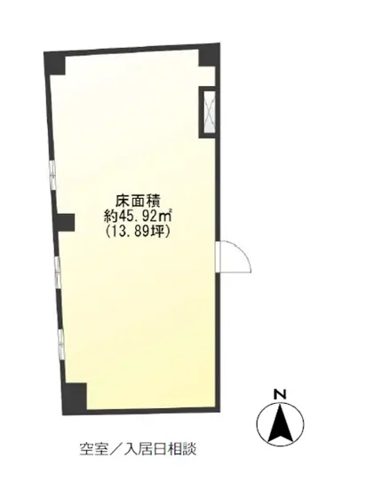 国分寺のスケルトン物件の平面図