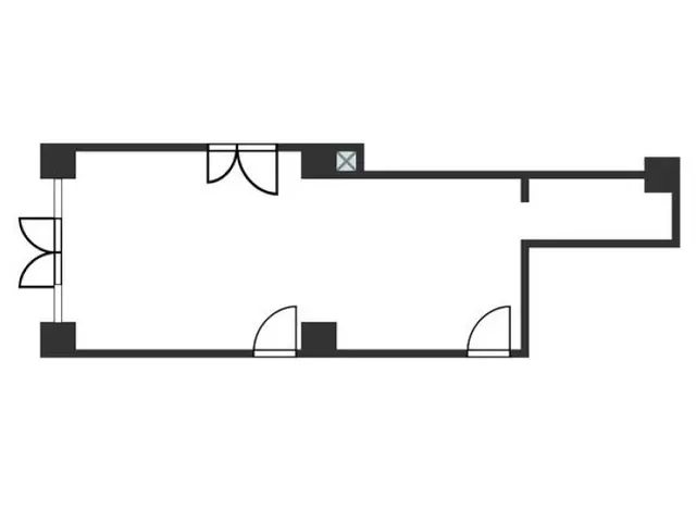 貸店舗(スケルトン)の平面図