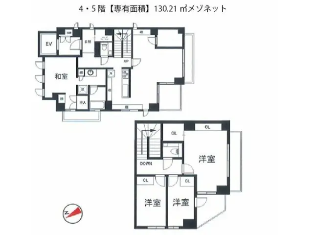 北参道のエステ居抜きの平面図