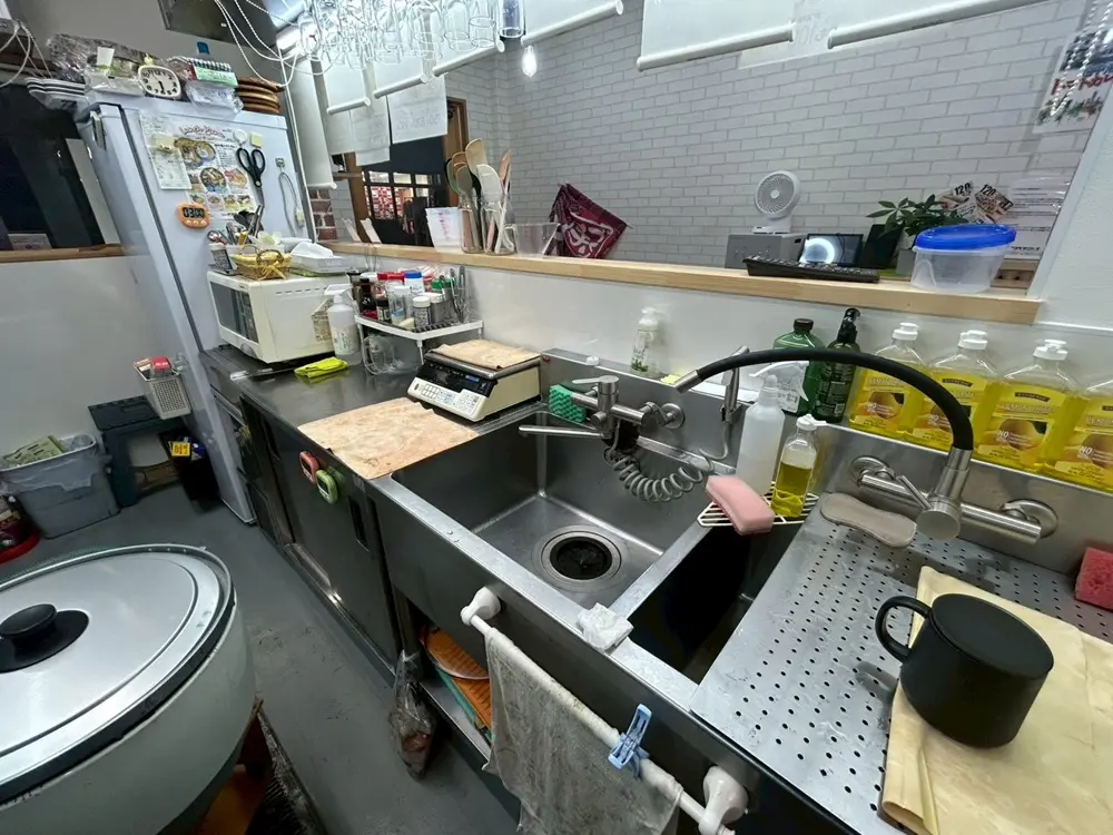 亀有の居抜き店舗の厨房