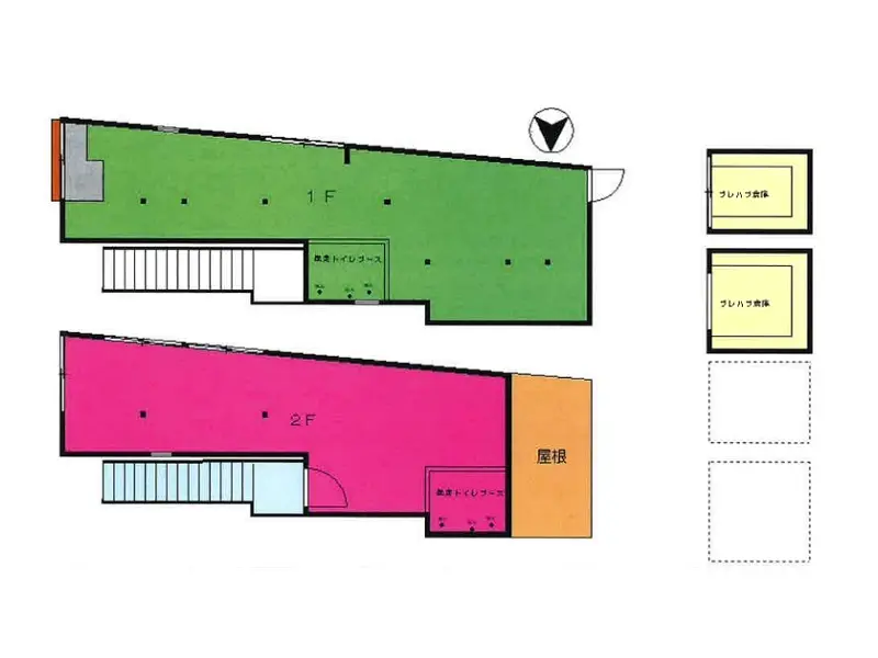 千歳烏山のスケルトン物件の平面図