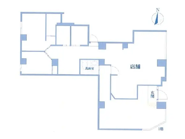東長崎の医院居抜きの平面図