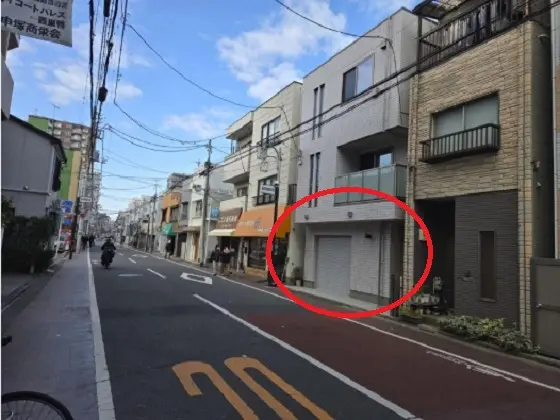 庚申塚のスケルトン物件の外観