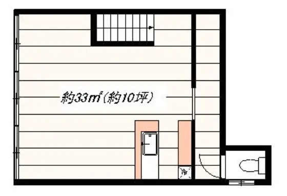 カフェ・喫茶店の居抜き物件の平面図