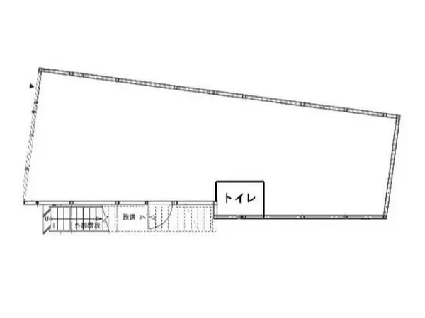 貸店舗(事務所仕様)の平面図