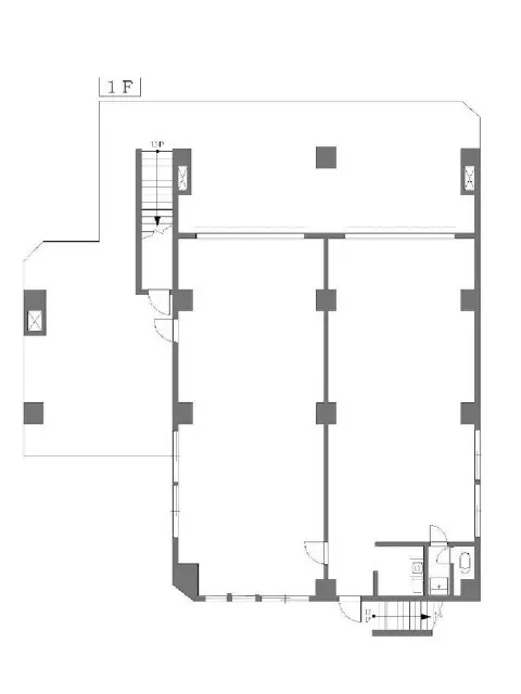貸店舗(事務所仕様)の平面図