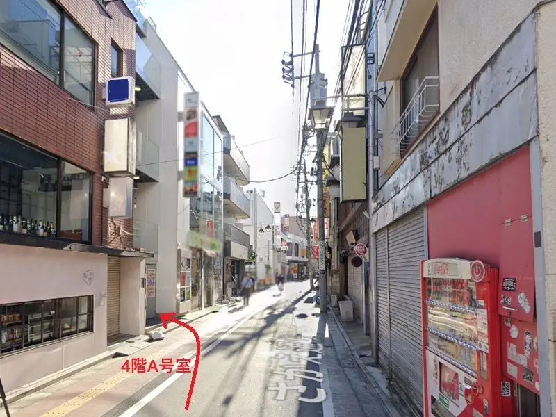 エステの居抜き物件の外観