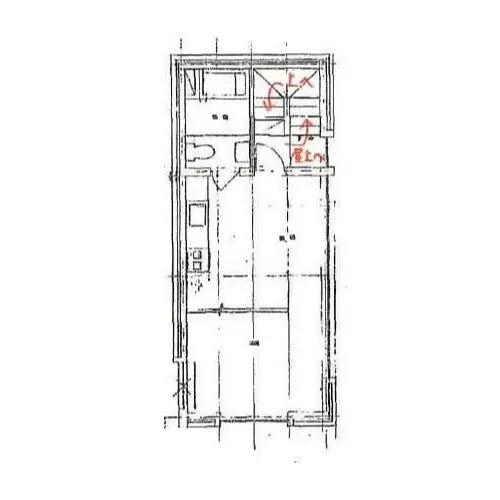 南阿佐ケ谷のスケルトン店舗物件の平面図