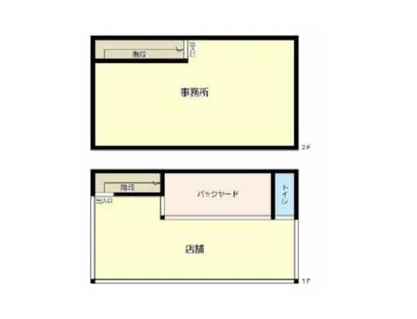 貸店舗(スケルトン)の平面図