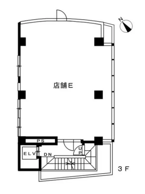 原宿のエステ居抜きの平面図