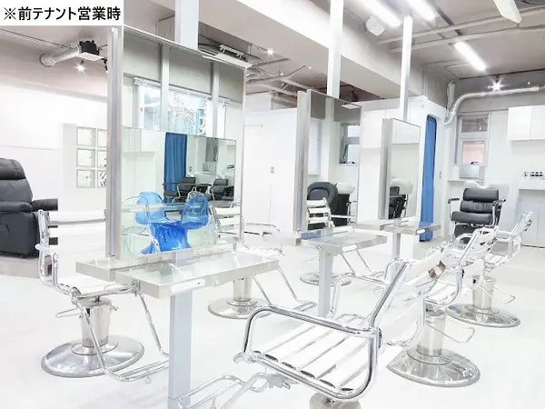 美容室・理容室の居抜き物件の内装