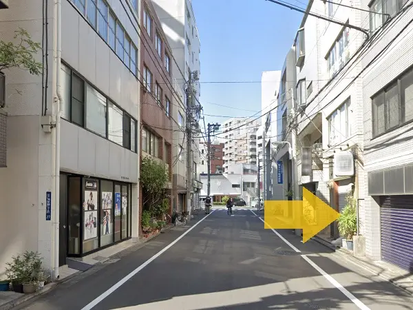 蔵前の居抜き店舗の外観