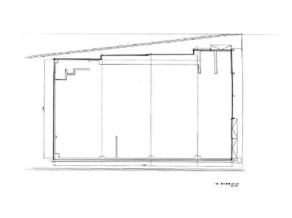 矢部のスケルトン物件の平面図