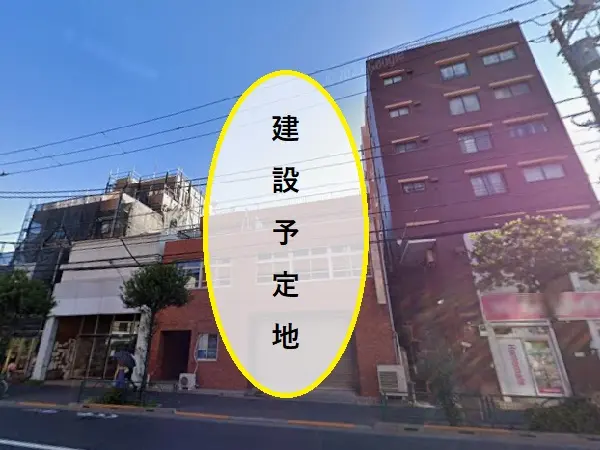 貸店舗(スケルトン)の外観