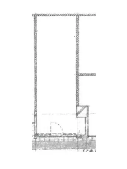貸店舗(スケルトン)の平面図