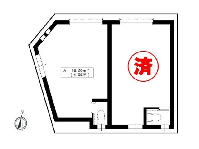 西武柳沢のテイクアウト居抜きの平面図