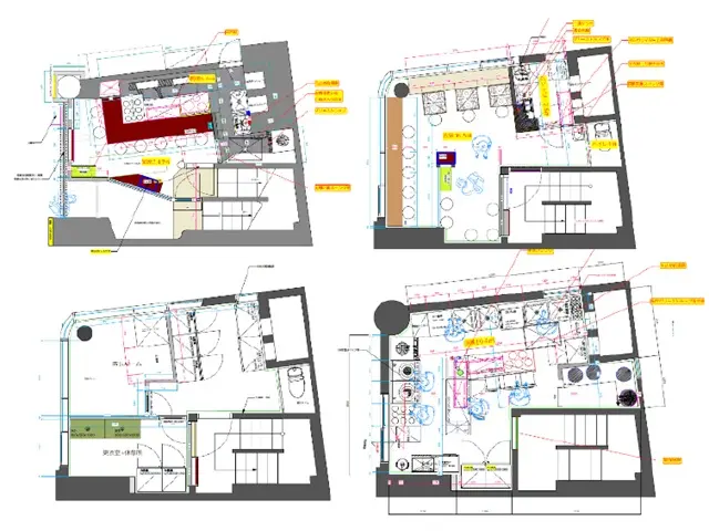 飯田橋のラーメン居抜きの平面図