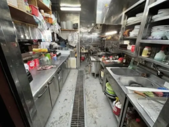 東武練馬の中華料理居抜きの厨房