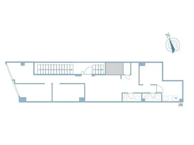 エステの居抜き物件の平面図