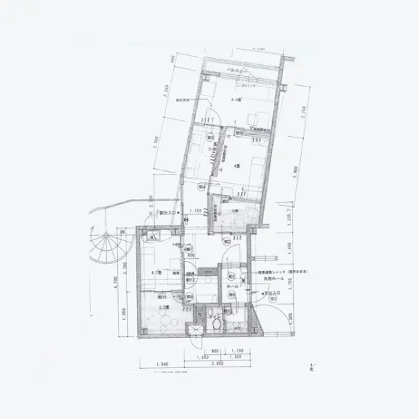 荻窪の居抜き店舗の平面図