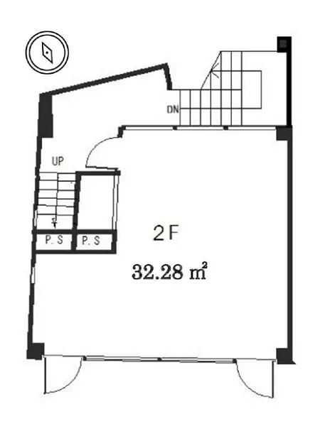 立川のスケルトン物件の平面図