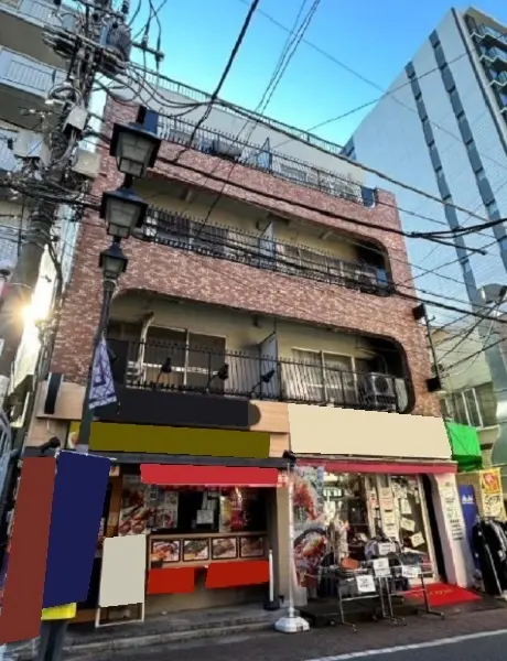 板橋区役所前の事務所仕様店舗物件の外観