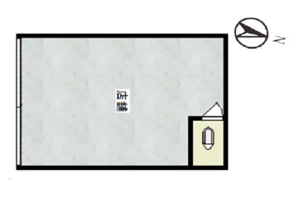貸店舗(事務所仕様)の平面図