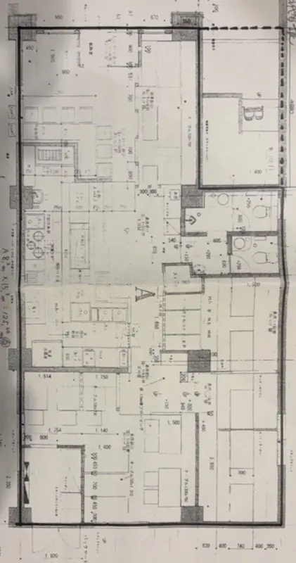 鹿島田の居酒屋居抜きの平面図