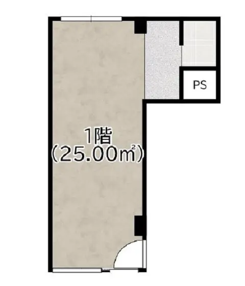 新大塚の事務所仕様物件の平面図