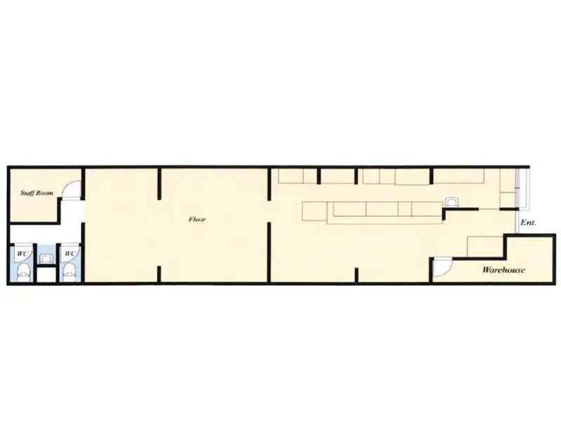 西大島の居酒屋居抜きの平面図