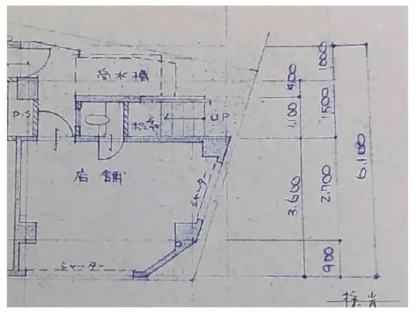 学芸大学のスケルトン物件の平面図
