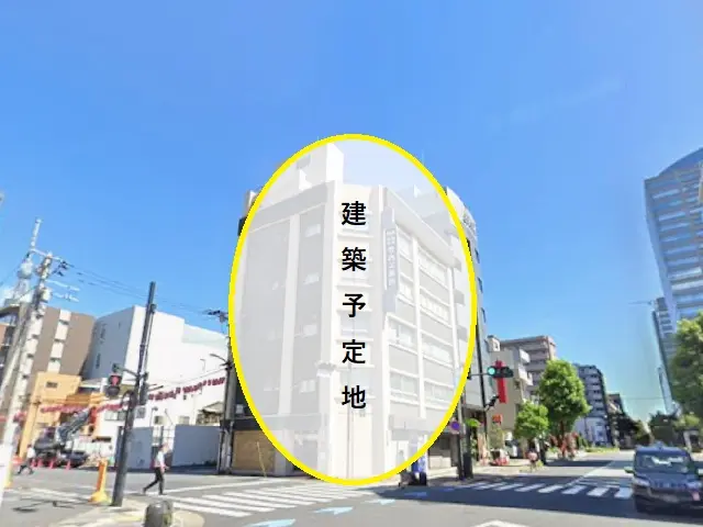 錦糸町のスケルトン店舗物件の外観