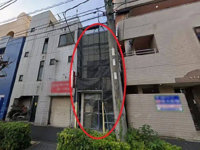 貸店舗(事務所仕様)の外観