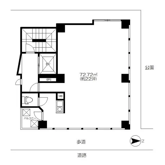 恵比寿のBAR・ショットバー居抜きの平面図