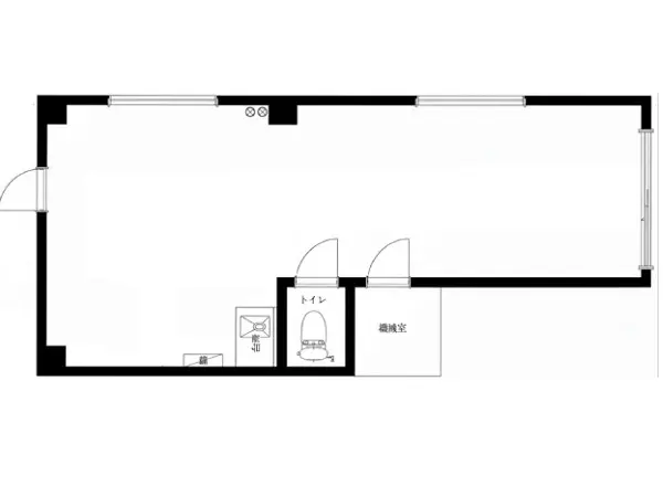 貸店舗(事務所仕様)の平面図