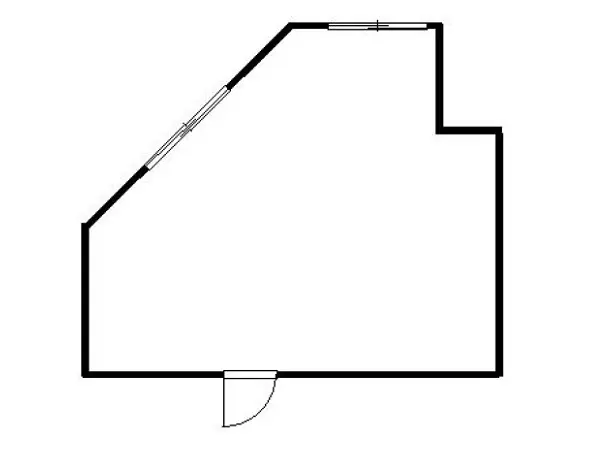 赤羽岩淵のスケルトン店舗物件の平面図