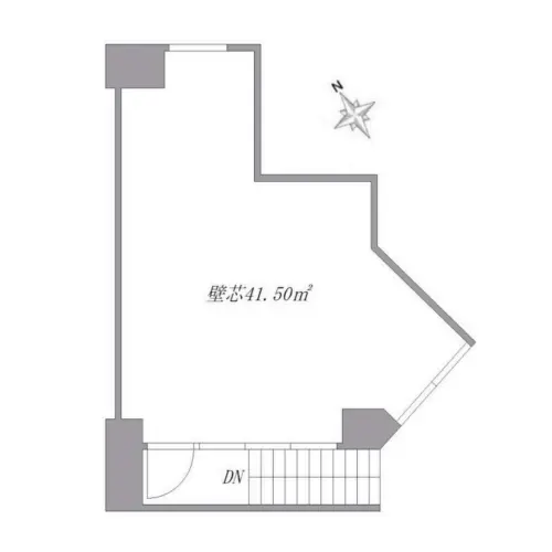 東新宿のBAR・ショットバー居抜きの平面図