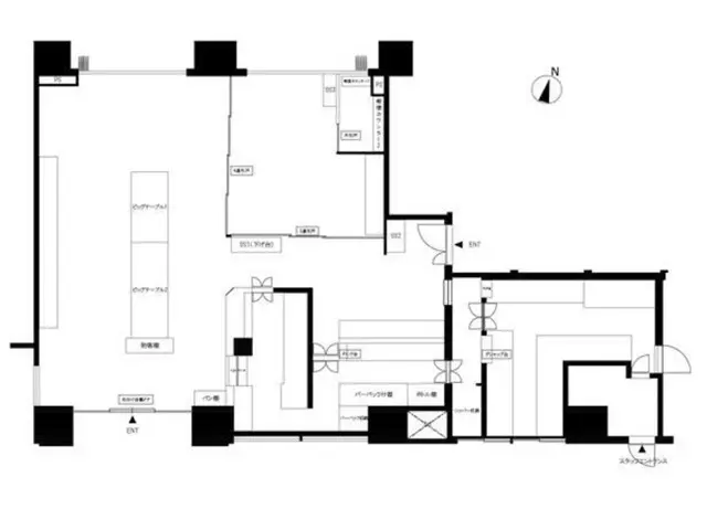 大宮のカフェ・喫茶店居抜きの平面図