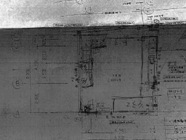貸店舗(スケルトン)の平面図
