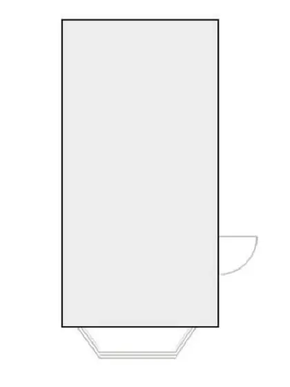 自由が丘のスケルトン物件の平面図