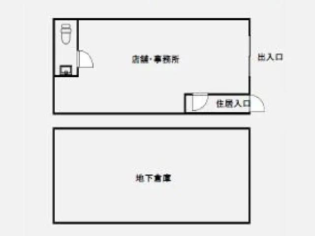 用賀のスケルトン物件の平面図