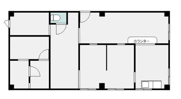 鉄道博物館の医院居抜きの平面図