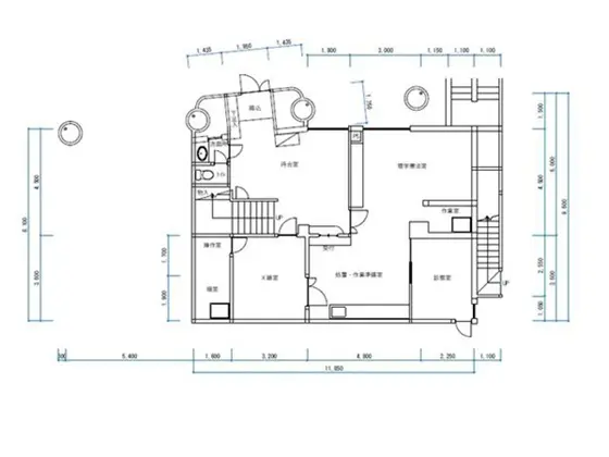 光が丘の医院居抜きの平面図