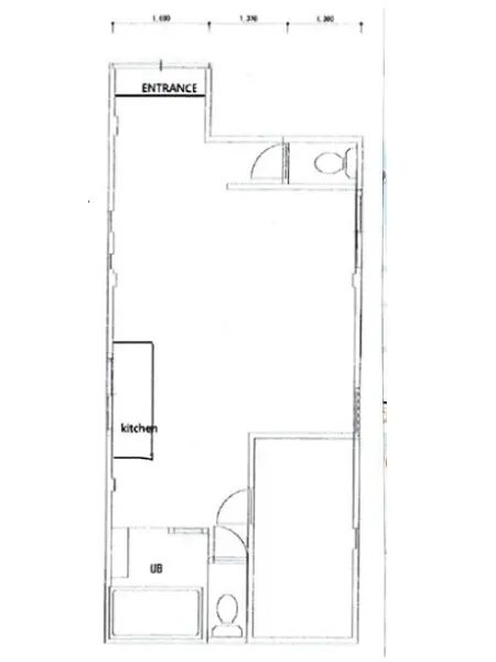 大鳥居の事務所仕様物件の平面図