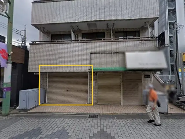 貸店舗(スケルトン)の外観