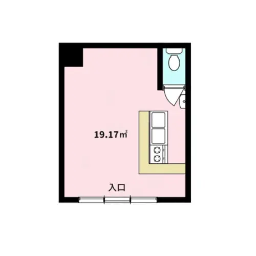 居酒屋の居抜き物件の平面図